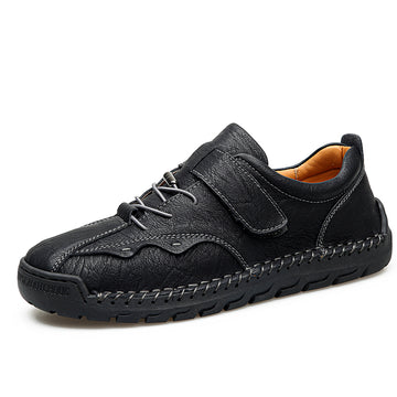 (⏰LAST DAY-70% OFF🛒)Men's Hand-Stitched Outdoor Work Shoes – Premium Cowhide Upper, Breathable, Arch Support, Soft Lining, Anti-Collision Toe, Shock-Absorbing Non-Slip Sole