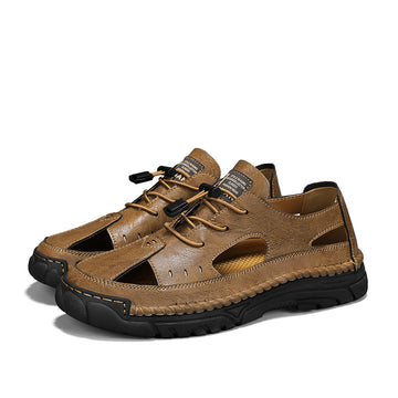 (šFree Orthotic Insolesš„)Menās Outdoor Slip-On Shoes ā Anti-Slip Rubber Sole, Comfortable Lining, Arch Support, Wide Toe Box, Handmade Casual Hiking & Work