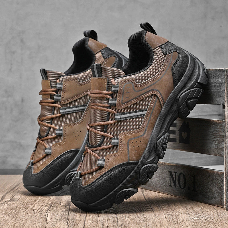(⏰Clearance Sale-70%OFF🔥)Men's Outdoor Hiking Shoes - Orthopedic, Wide Toe, Arch Support, Waterproof, Anti-Slip, Anti-Puncture, Anti-Smash