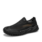 ⏰Fresh Steps – 50% OFF🛒 Men's Slip-On Orthopedic Casual Walking Shoes – Breathable Mesh, Leather Trim, Arch Support & Non-Slip Rubber Sole for Outdoor Trekking