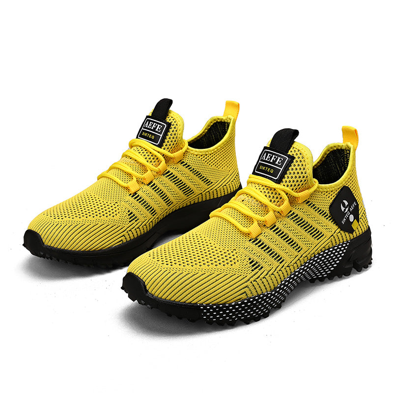 🔥HOT SALE 50% OFF🛒- Men's Lightweight Orthopedic Flyknit Sneakers – Breathable Walking, Running & Outdoor Fitness Shoes