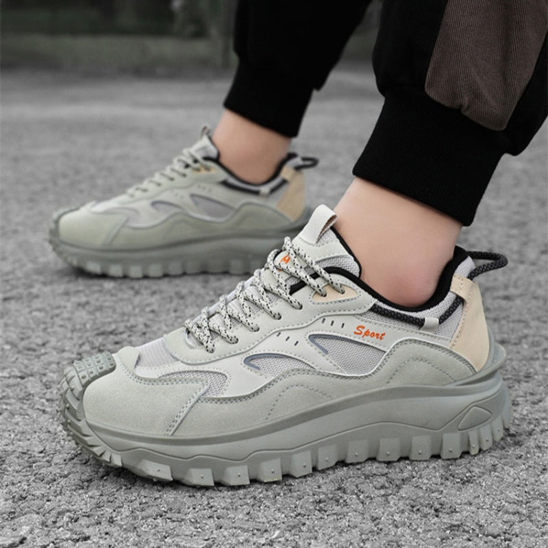 (⏰LAST DAY-70% OFF🛒)Men’s Outdoor Work Hiking Shoes – Waterproof, Shock Absorbing, Wide Toe, Smash & Puncture Resistant, Arch Support