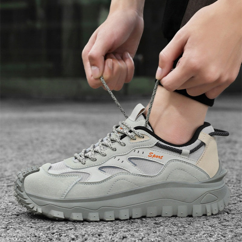 (⏰LAST DAY-70% OFF🛒)Men’s Outdoor Work Hiking Shoes – Waterproof, Shock Absorbing, Wide Toe, Smash & Puncture Resistant, Arch Support