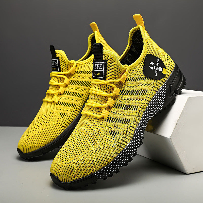 🔥HOT SALE 50% OFF🛒- Men's Lightweight Orthopedic Flyknit Sneakers – Breathable Walking, Running & Outdoor Fitness Shoes