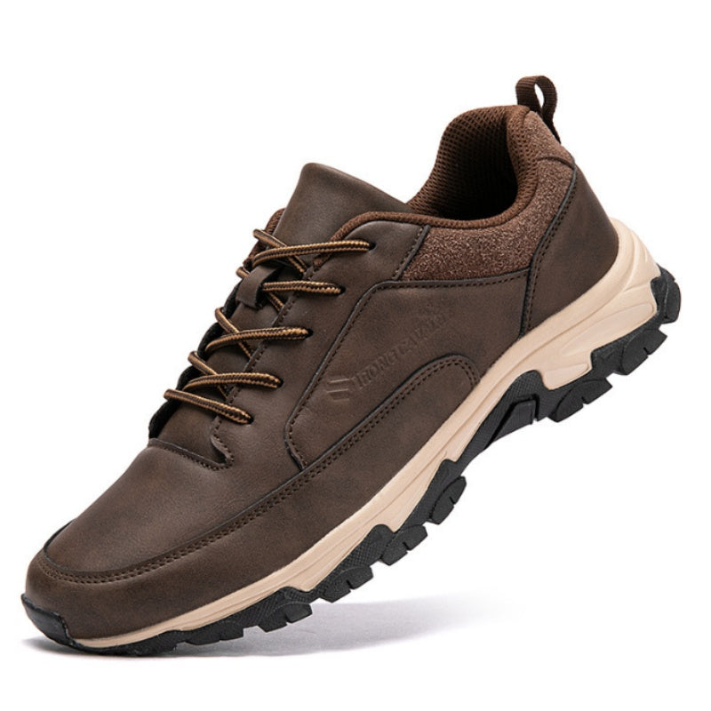 🔥Best Seller-Men's Comfortable Arch Support Shock Absorbing Orthopedic Leather Sneakers