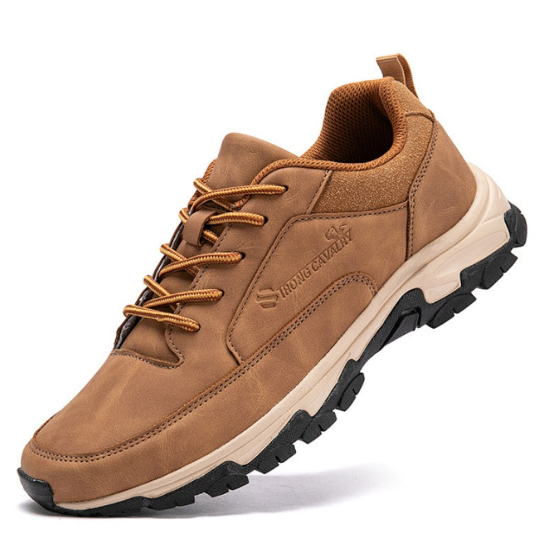 🔥Best Seller-Men's Comfortable Arch Support Shock Absorbing Orthopedic Leather Sneakers