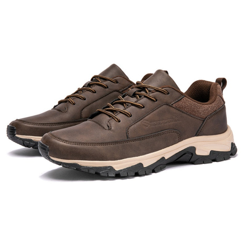 🔥Best Seller-Men's Comfortable Arch Support Shock Absorbing Orthopedic Leather Sneakers