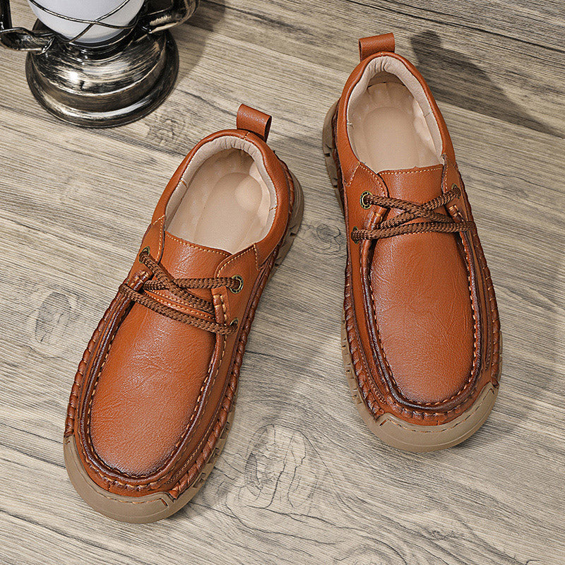 💥Last day of sale💥Men's Casual Comfortable Wear-Resistant Non-Slip Genuine Leather Hand-Sewn Futian Shoes