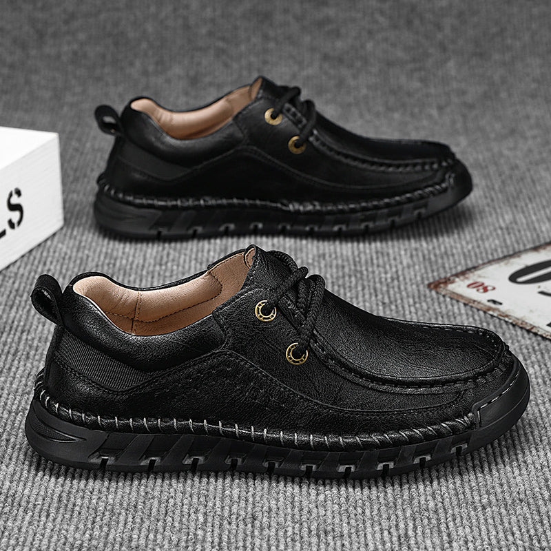 💥Last day of sale💥Men's Casual Comfortable Wear-Resistant Non-Slip Genuine Leather Hand-Sewn Futian Shoes