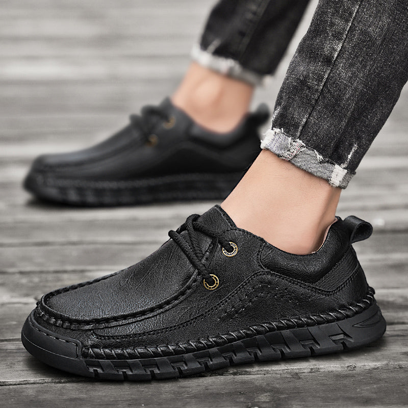 💥Last day of sale💥Men's Casual Comfortable Wear-Resistant Non-Slip Genuine Leather Hand-Sewn Futian Shoes