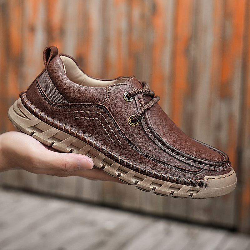 💥Last day of sale💥Men's Casual Comfortable Wear-Resistant Non-Slip Genuine Leather Hand-Sewn Futian Shoes