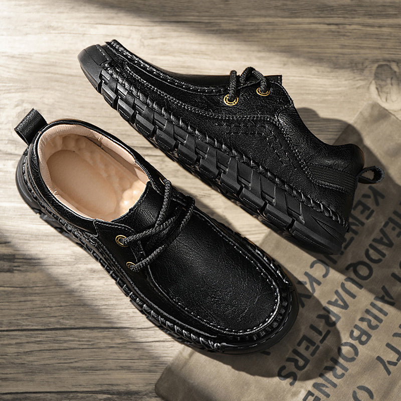 💥Last day of sale💥Men's Casual Comfortable Wear-Resistant Non-Slip Genuine Leather Hand-Sewn Futian Shoes