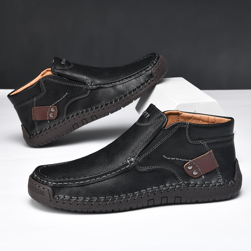 💥Last day deals💥Men's Casual Arch Support Non-slip Leather Slip-On Loafers