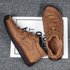 🚨70% Off! Limited Time Offer, While Supplies Last! 🚨Men's Outdoor Comfort Leather Arch Support Boots Non-slip Wear-resistant Driving Boots