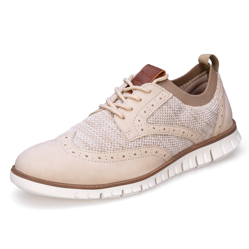 ⏰HOT SALE 50% OFF 🛒 - Men’s Premium Orthopedic Mesh Oxfords | Lace-Up Casual Dress Sneakers with Arch Support & All-Day Comfort