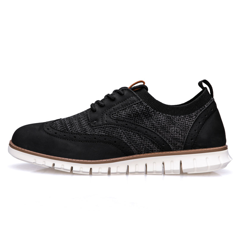 ⏰HOT SALE 50% OFF 🛒 - Men’s Premium Orthopedic Mesh Oxfords | Lace-Up Casual Dress Sneakers with Arch Support & All-Day Comfort