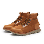 ⏰LAST DAY - 50% OFF🛒 Men’s Lightweight Knit Mid-Top Boots – Stretch Collar & Supportive Sole for Outdoor and Casual Wear