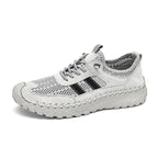 ⏰Limited Time 50% OFF🛒  Men's Slip-On Orthopedic Leather Hiking Shoes – Breathable Mesh, Durable Rubber Sole, Lightweight & Supportive