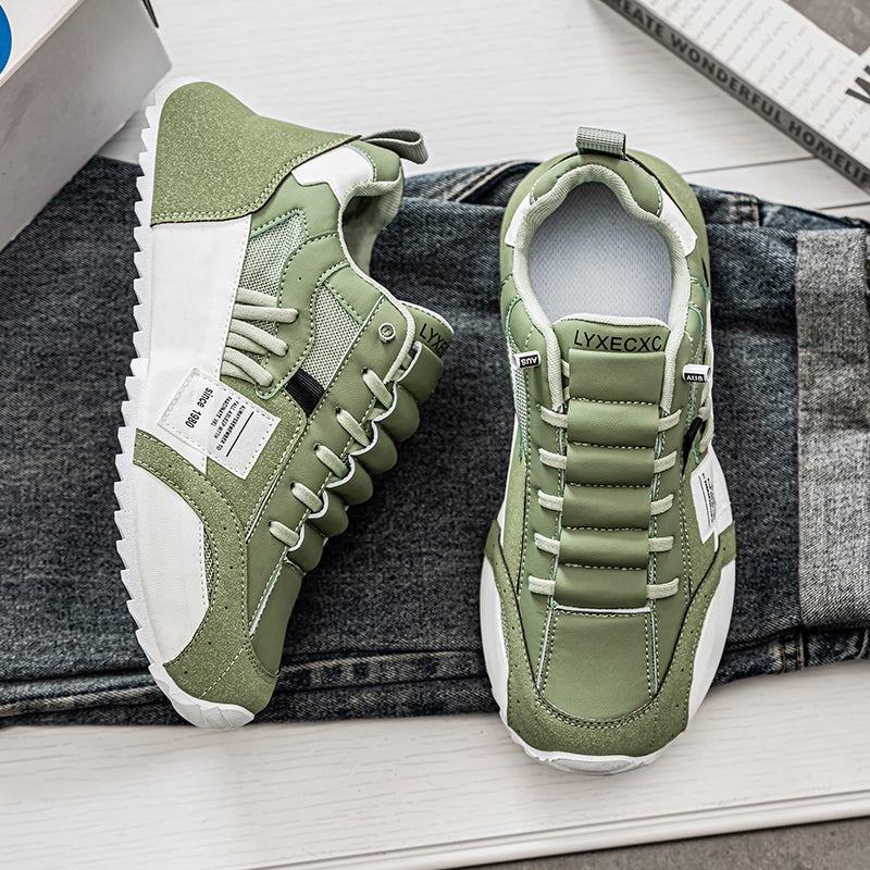 ⏰Limited Time Sale 50% OFF🛒 Men’s Wide Slip-On Walking Sneakers with Arch Support & Height Boost, All-Season Outdoor Comfort