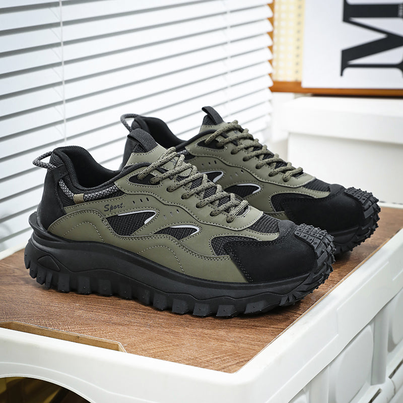 (⏰LAST DAY-70% OFF🛒)Men’s Outdoor Work Hiking Shoes – Waterproof, Shock Absorbing, Wide Toe, Smash & Puncture Resistant, Arch Support