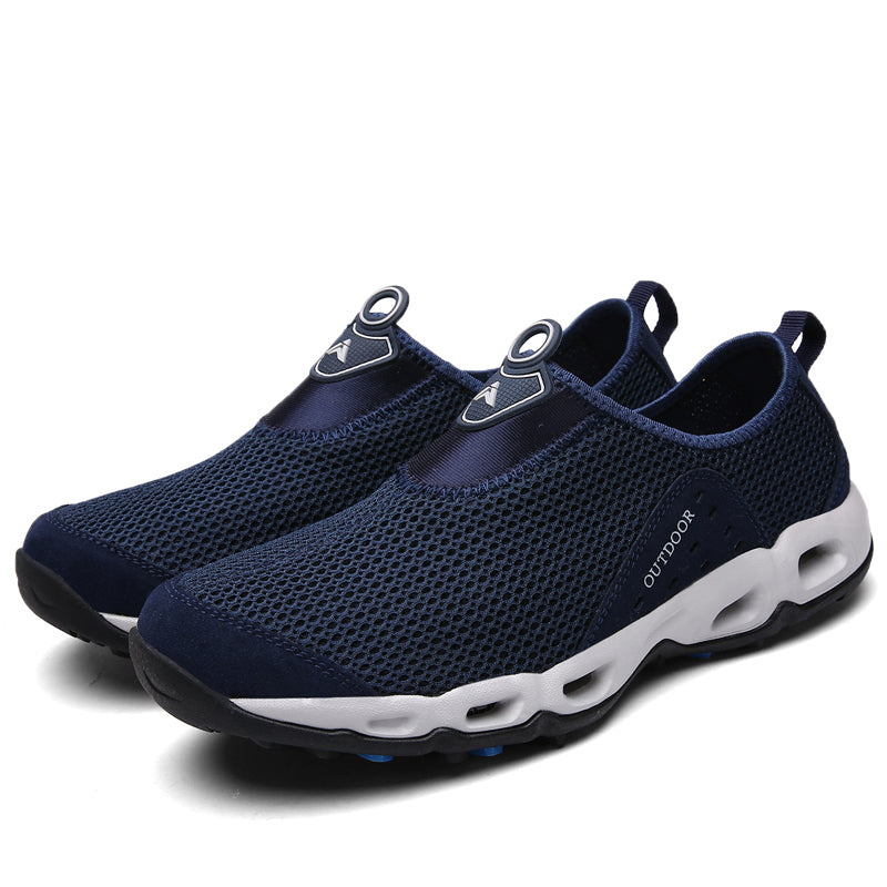 💥 Summer Sale💥 Men’s Lightweight Slip-On Barefoot Water Shoes – Breathable Mesh, Quick-Dry, Anti-Slip for Hiking & Outdoors