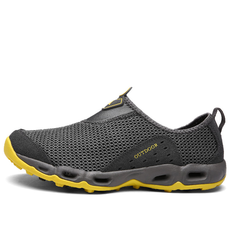 💥 Summer Sale💥 Men’s Lightweight Slip-On Barefoot Water Shoes – Breathable Mesh, Quick-Dry, Anti-Slip for Hiking & Outdoors