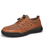 ⏰Limited Time 60% OFF🛒 Men's Breathable Mesh Walking Shoes – Lightweight & Quick-Dry, Supportive Leather Loafers