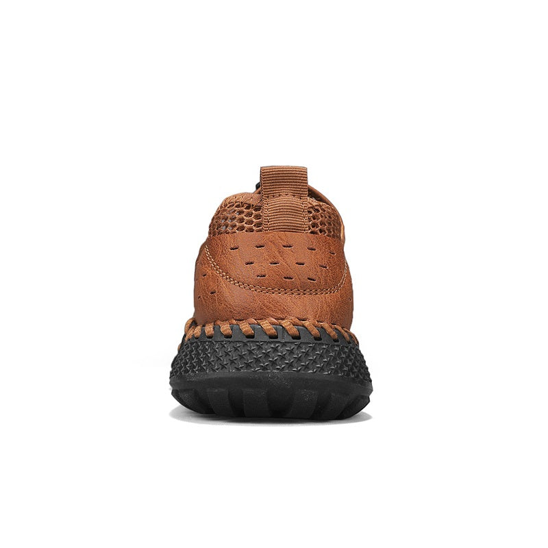 ⏰Limited Time 60% OFF🛒 Men's Breathable Mesh Walking Shoes – Lightweight & Quick-Dry, Supportive Leather Loafers