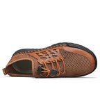 ⏰Limited Time 60% OFF🛒 Men's Breathable Mesh Walking Shoes – Lightweight & Quick-Dry, Supportive Leather Loafers
