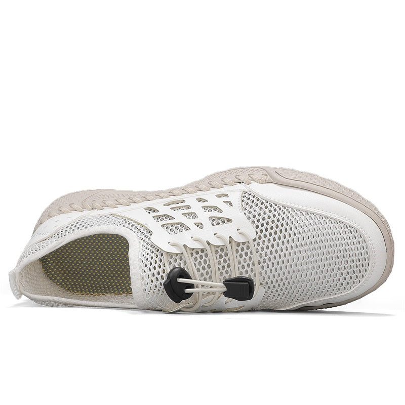 ⏰Limited Time 60% OFF🛒 Men's Breathable Mesh Walking Shoes – Lightweight & Quick-Dry, Supportive Leather Loafers