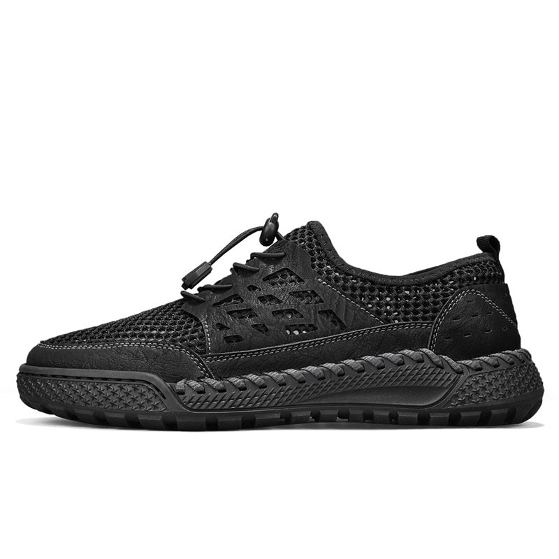 ⏰Limited Time 60% OFF🛒 Men's Breathable Mesh Walking Shoes – Lightweight & Quick-Dry, Supportive Leather Loafers