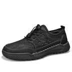⏰Limited Time 60% OFF🛒 Men's Breathable Mesh Walking Shoes – Lightweight & Quick-Dry, Supportive Leather Loafers