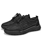 ⏰Limited Time 60% OFF🛒 Men's Breathable Mesh Walking Shoes – Lightweight & Quick-Dry, Supportive Leather Loafers