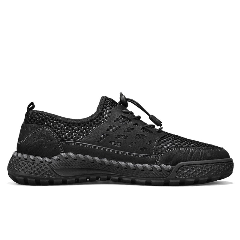 ⏰Limited Time 60% OFF🛒 Men's Breathable Mesh Walking Shoes – Lightweight & Quick-Dry, Supportive Leather Loafers