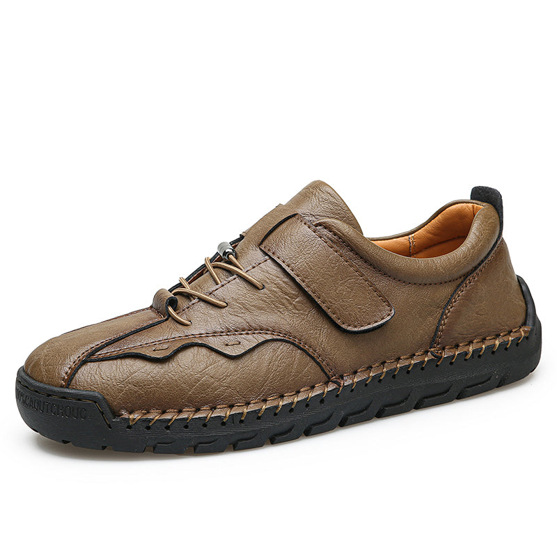 (⏰LAST DAY-70% OFF🛒)Men's Hand-Stitched Outdoor Work Shoes – Premium Cowhide Upper, Breathable, Arch Support, Soft Lining, Anti-Collision Toe, Shock-Absorbing Non-Slip Sole