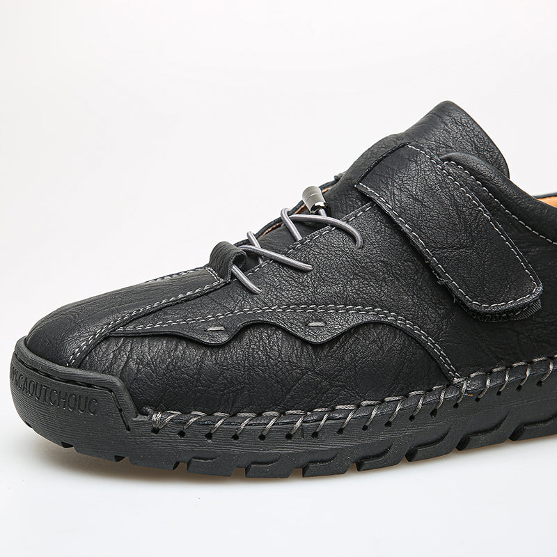 (⏰LAST DAY-70% OFF🛒)Men's Hand-Stitched Outdoor Work Shoes – Premium Cowhide Upper, Breathable, Arch Support, Soft Lining, Anti-Collision Toe, Shock-Absorbing Non-Slip Sole