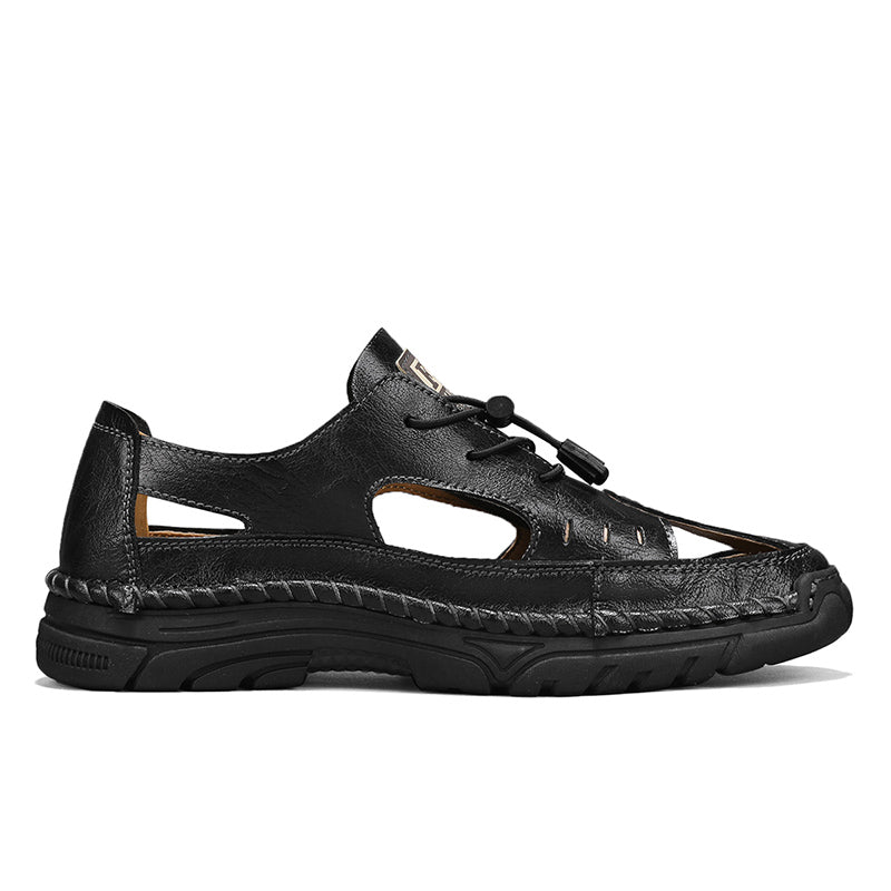 (🎁Free Orthotic Insoles🔥)Men’s Outdoor Slip-On Shoes – Anti-Slip Rubber Sole, Comfortable Lining, Arch Support, Wide Toe Box, Handmade Casual Hiking & Work