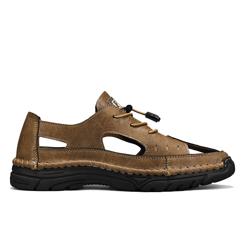 (🎁Free Orthotic Insoles🔥)Men’s Outdoor Slip-On Shoes – Anti-Slip Rubber Sole, Comfortable Lining, Arch Support, Wide Toe Box, Handmade Casual Hiking & Work
