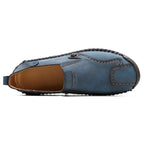 (🎁Free Orthotic Insoles🔥)Men’s Leather Slip-On Loafers – Comfortable, Breathable & Supportive Driving Shoes with Grippy Sole for Daily Wear