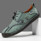 (🎁Free Orthotic Insoles🔥)Men’s Genuine Leather Outdoor Loafers – Waterproof Slip-On Hiking Shoes with Anti-Slip Sole & Breathable Comfort