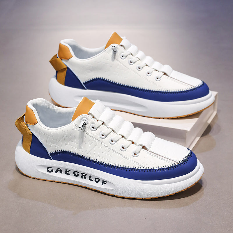 ⏰LIMITED TIME 50% OFF🛒 Men's Fashion Slip-On Sneakers – Color Block Design, Orthopedic Arch Support, Lightweight for Everyday Comfort