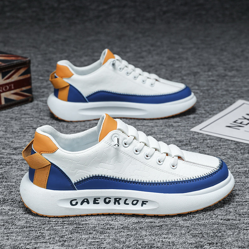 ⏰LIMITED TIME 50% OFF🛒 Men's Fashion Slip-On Sneakers – Color Block Design, Orthopedic Arch Support, Lightweight for Everyday Comfort