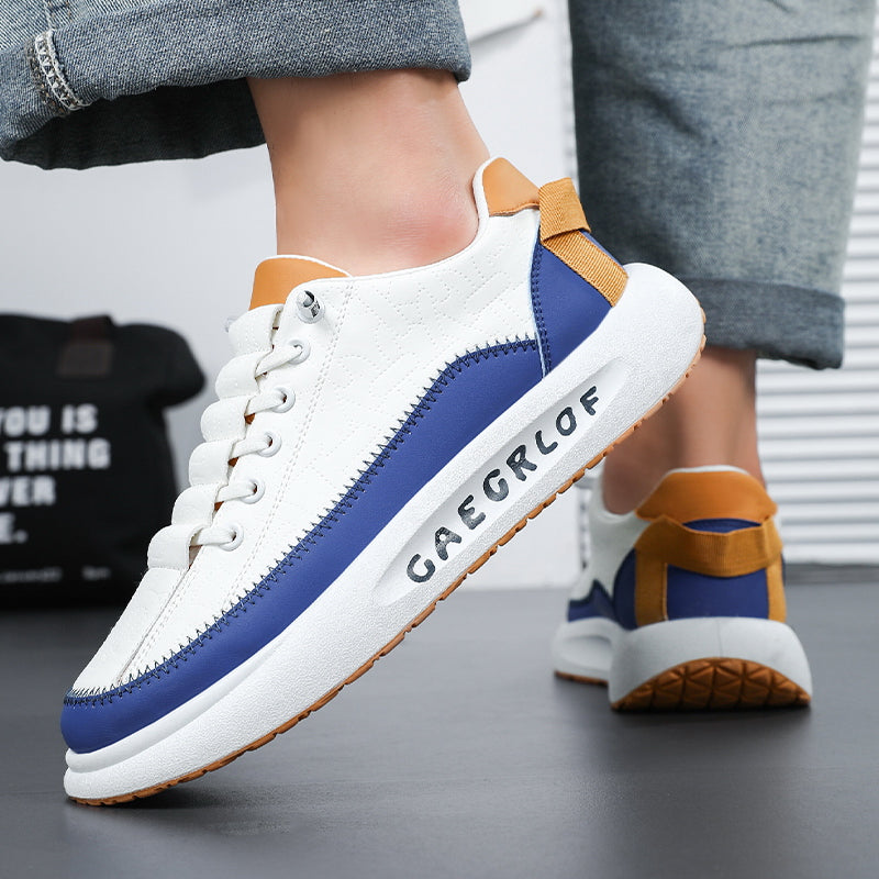 ⏰LIMITED TIME 50% OFF🛒 Men's Fashion Slip-On Sneakers – Color Block Design, Orthopedic Arch Support, Lightweight for Everyday Comfort