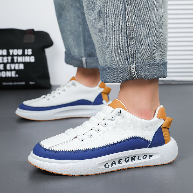 ⏰LIMITED TIME 50% OFF🛒 Men's Fashion Slip-On Sneakers – Color Block Design, Orthopedic Arch Support, Lightweight for Everyday Comfort