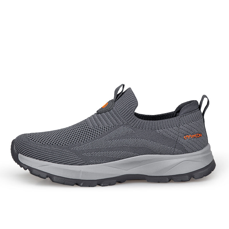 ⏰LAST DAY - 50% OFF🛒 Men's Orthopedic Slip-On Knit Sneakers  – Breathable Mesh Comfort Walking Shoes, Lightweight & Supportive, Easy On/Off Casual Shoes for All-Day Pain Relief