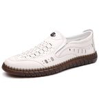 🔥FLASH SALE – 60% OFF🛒 Men's Casual Genuine Leather Loafers – Lightweight, Cushioned & Breathable Slip-On Dress Shoes for Business and Daily Wear