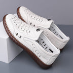 🔥FLASH SALE – 60% OFF🛒 Men's Casual Genuine Leather Loafers – Lightweight, Cushioned & Breathable Slip-On Dress Shoes for Business and Daily Wear