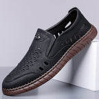 🔥FLASH SALE – 60% OFF🛒 Men's Casual Genuine Leather Loafers – Lightweight, Cushioned & Breathable Slip-On Dress Shoes for Business and Daily Wear