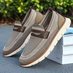 Men's Comfortable Knit Dress Sneakers – Breathable Mesh Slip-On Shoes, Lightweight Walking Shoes for Business, Travel & Casual Style