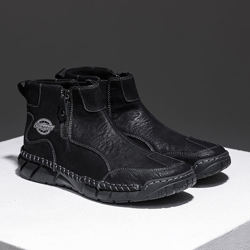 (⏰Clearance Sale-70%OFF🔥)Men's Waterproof Mountaineering & Work Boots – Anti-Collision Toe, Shock-Absorbing, Wear-Resistant Sole, Breathable & Supportive Hiking Shoes for Rugged Trails, Outdoor Adventures & Heavy-Duty Work